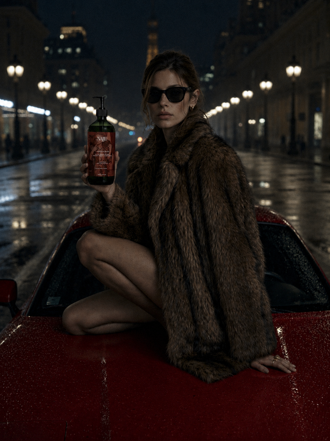 NAJJU Hand & Body Wash, Ginger & Smoky Cardamom in branded packaging