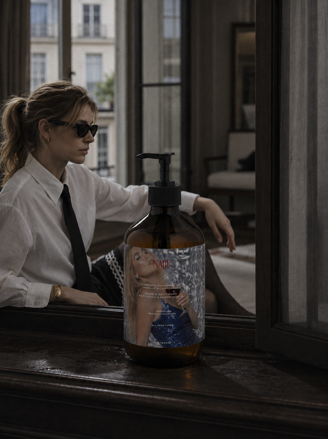 NAJJU Hand & Body Wash, Patchouli & Amber Vanilla editorial product image